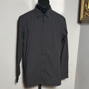 Calvin Klein Size Large Non Iron Dress Shirt Long Sleeve Button Down